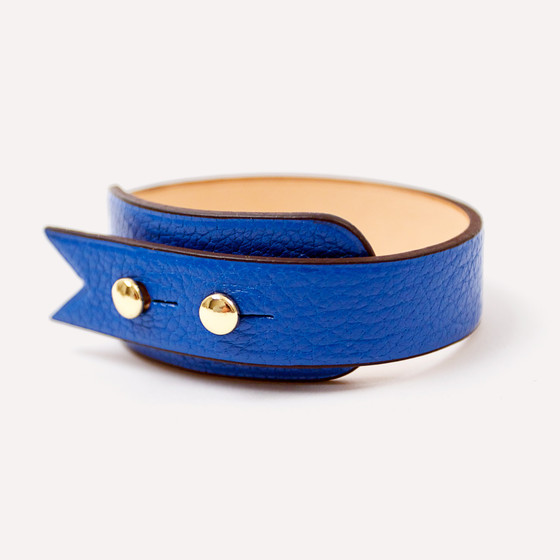Sainte-Anne, bleu de France kidskin