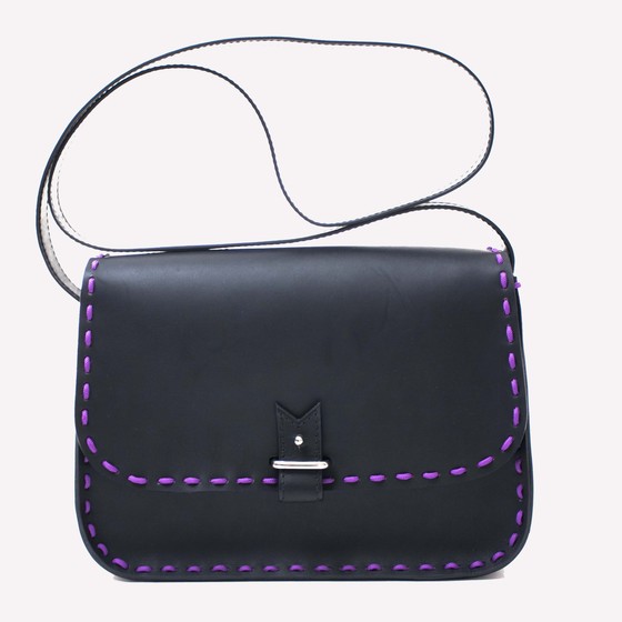 Rohan M veau lisse noir new cordon violet